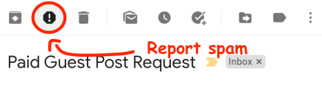 gmail spam report