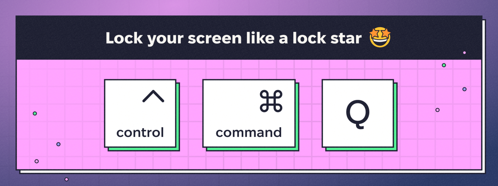 Control, command and Q keys on the keyboard