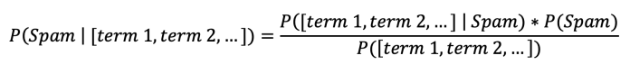 Naive Bayes spam detection